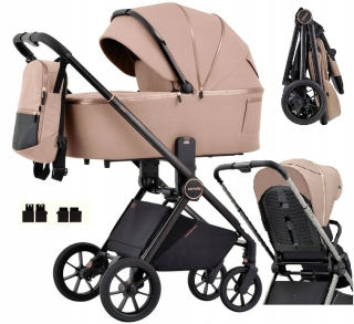 Carrello Ultra Carrello kočík 2v1 + adaptéry ALFA Carrello na autosedačku Maxi-Cosi Cybex